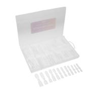 Angoily 120pcs Formes Ongles Doubles en Plastique Ongles à Couverture Complète pour Nail Art Salon et Soins en Groupe