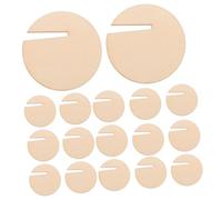 Angoily 120pièces Étiquettes Rondes Bois pour Verres à Pied Verres à Vin Gobelets Étiquettes Décoratives pour Boissons Cadeaux Invités pour Mariages Fêtes et Événements