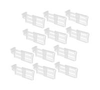Angoily 12pièces Séparateurs Réfrigérateur Réglables Diviseurs De Rangement Pour Cuisine Et Bureau Accessoires De Stockage Pratiques