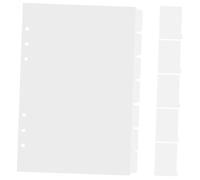 Angoily 14 pièces Intercalaires pour Cahier PVC Transparent Onglets Écrits pour Organisation de Reliures et Classeur Diviseurs Pratiques pour Usage et Bureau