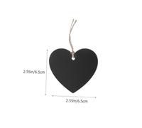 Angoily 15 Pièces Mini Heart Shaped Wooden Chalkboard Tags Double Sided Message Boards With Strings For Wedding Party Decorations And Reminders
