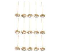 Angoily 15pièces Épingles pour Bouquets Broches de Mariage Vintage Métal Épingles à Boutonnières pour Robes et Créations DIY