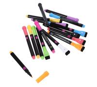 Angoily 16 Pièces Set de Marqueurs Craie Liquide Effaçables Stylo Portable LED pour Tableau Couleurs Magnétiques avec Brosse Couleurs Rondes Facile à Nettoyer pour Garçon Fille et Adultes