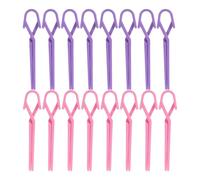 Angoily 160 Pinces à Ongles Manucure, Pince D'extension pour Ongles en Plastique, Kit 160 Pièces Rose et Violet, Accessoires Nail Art Anti-débordement, Maison et Salon Professionnelle