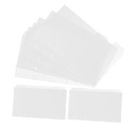 Angoily 18 feuilles Intercalaires pour Classeur à Anneaux Transparent PVC Lot de Onglets Personnalisables Séparateurs Polyvalents pour Cahier à Mobiles