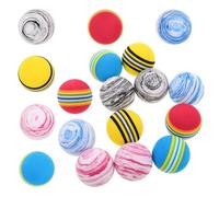Angoily 18 Pcs Jouets Interactifs pour Chiens et Chats Balles EVA Silencieuses et Résistantes Mastication Boules Colorées pour Enrichissement et Exercices Intérieur