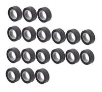 Angoily 18 Rouleaux Ruban Adhésif Décoratif Pailleté Noir Masking Tape DIY pour Scrapbooking Décoration Carnet Cadeau et Artisanat Créatif
