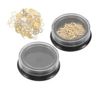 Angoily 2 Boîtes Décorations D'ongles Engrenage Steampunk Métal Argenté | Lot de Mini Pièces, Finition Lisse, Style Punk Vintage Industriel, pour Événements à Thème