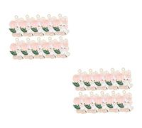 Angoily 2 Ensembles Accessoires Porte-clés Nombre Rapide Pour Porte-clés Mignon Amusant Charmes De Porte-clés De Lapin Pendentifs Porte-clés Lapin Charme De Clés Alliage Rose 20 Pièces * 2