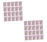 Angoily 2 Ensembles Autocollants De Récompense Forme De Cœur Lot De Stickers Colorés Pour Accessoires De Outils Créatifs Pour Encourager Et Éduquer 100 Feuilles*2