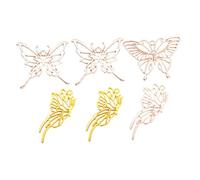 Angoily 2 Ensembles Cadre De Pendentif Diy Alliage De Zinc De Moules Pour Époxy Pour Adultes 6 Pièces * 2