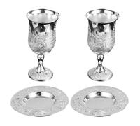Angoily 2 Ensembles Coupe du Sabbat en Alliage de Zinc Argentée, Lot 2