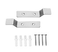 Angoily 2 Ensembles Crochet Mural pour Toilettes Support Urinoir Ensembles WC Suspendu Crochet Accessoires De Fixation Seau Hygiénique Urinoir Seau Visser Acier Inoxydable Céramique