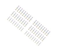 Angoily 2 Ensembles Diy Perles Rondes Transparentes Pour Bijoux Environ Accessoires Artisanaux Pour Décoration Colorée Et Création De Bracelets Couleur 1650 Pièces * 2