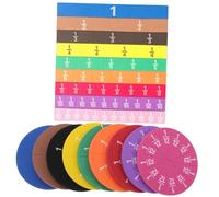 Angoily 2 ensembles Fractionnés Magnétiques Colorés Outils Pédagogiques pour Apprentissage des Fractions Kits Éducatifs pour Garçon Fille Aide Compréhension des Fractions Mathématiques