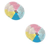 Angoily 2 Ensembles Insigne De La Roue Des Émotions Expression Ton Émotions De Badge De Roue D'émotion Humeur Émail Roue Des Sentiments Insigne De Roue D'émotion Alliage 2 Pièces * 2