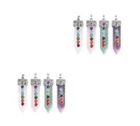 Angoily 2 Ensembles Pendentif Chic Cristal Naturel Pour Collier Designs De Chakra Élégants Pour Diy 4 Pièces * 2