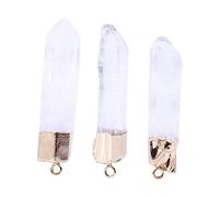 Angoily 2 Ensembles Pendentif Colonne De Cristal Naturel À Élégants Pour Femme Charme De Mode Pour Toutes Occasions 3 Pièces * 2