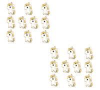 Angoily 2 ensembles Pendentif Licorne En Alliage Breloque En Alliage Pendentif Tendance Fabrication De Bijoux Pendentifs Colorés 10 pièces * 2