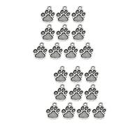 Angoily 2 Ensembles Pendentif Vintage Pour Chien Charms Pour Création De Bracelets Et Colliers Accessoires Diy Avec De Patte 100 Pièces * 2