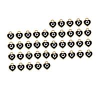 Angoily 2 Ensembles Pendentifs Coeur Alliage Pour Création De Bijoux Diy Fournitures Élégantes Pour Colliers Et Bracelets 100 Pièces * 2