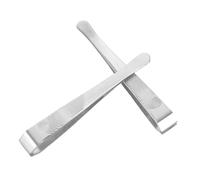 Angoily 2 Ensembles Pince à Épiler Haute Précision Pince Brucelle Large à Embout Plat Acier Inoxydable Forceps Ergonomique pour Poils Courts et Épais Outil de Beauté avec Étui Transparent