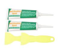 Angoily 2 ensembles Set de Pâtes Réparatrices Murales Ecaillage avec Raclette de Rebouchage Blanche Résistante et Imperméable pour Fissures et Petits Usage Intérieur et Extérieur