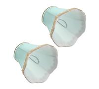 Angoily 2 pièces Abat Jour Lot de Vert Couvre Lampe et Décoratif Accessoire pour Lampe Murale sur Pied et Plafonnier Diffuseur de Lumière Douce Adaptable