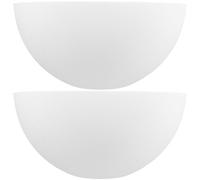 Angoily 2 pièces Abat-jour Plastique Blanc pour Lampe de Table Lot de Résistant et Facile à Installer Design Champignon Moderne pour Décoration Intérieure