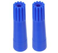 Angoily 2 Pièces Adaptateurs Fileté pour Manche à Balai et Serpillière, Connecteur pour Manche Télescopique, Embout Bleu Petit Format, Compatible Balai Vadrouille, Outil de Nettoyage