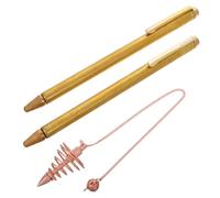 Angoily 2 Pièces Baguettes de Sourcier Robustes en Cuivre pour Radiesthésie, Faciles à Utiliser, pour Aventures en Plein Air et Détection d'eau