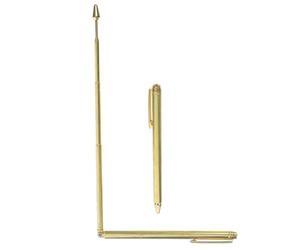 Angoily 2 Pièces Baguettes Sourcier Extensibles Acier Inoxydable pour Détection Extérieure Bâtons Radiesthésie Portables Outils Divinatoires Souples et Lisses pour Localiser Eau et