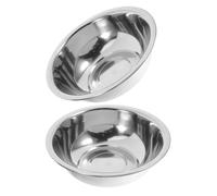 Angoily 2 Pièces Bassine Inox Multifonction Lot de Bassines Lavage Linge Bain de Relaxant Bassin Ménage et Facile à Nettoyer