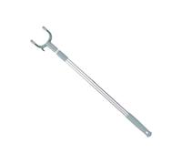 Angoily 2 pièces Bâton Télescopique Réglable pour Étendre et Attraper Vêtements Perche Rétractable Pratique pour Fil à Linge Intérieur et Extérieur Bleu