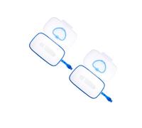 Angoily 2 Pièces Boîte à Lingettes Garçon Fille Portable Sûr Rangement Hermétique pour Lingettes Humides avec Sangle Pratique pour Poussette et Lit Blanc et Bleu