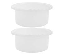 Angoily 2 Pièces Bol en Silicone Fondre la Cire, Blanc, Réutilisable