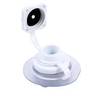 Angoily 2 Pièces Bouchon d'air Boston en TPU Blanc pour Bateau Pneumatique et Raft, Valve de Gonflage à Visser Unidirectionnelle Accessoires, Haute Fiabilité et Prévention des Couleur