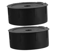 Angoily 2 pièces Bouchons Noirs pour Poteau Arbre à Chat Accessoires de Remplacement Durables pour Tronc à Griffer Installation Rapide et Simple pour Cadre Escalade Chat