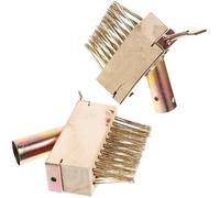 Angoily 2 pièces Brosse de Désherbage Manuelle Fil Acier Brosse Métallique pour Nettoyage Terrasse et Joints Outil Jardin pour Éliminer Mousse et Mauvaises Herbes