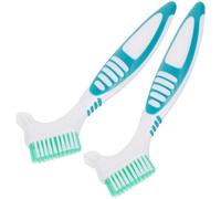 Angoily 2 pièces Brosse de Nettoyage Double-Face pour Carapace de Tortue Petite Brosse Ergonomique pour Terrarium et Reptiles Boue et Saleté Lot de Vertes