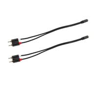Angoily 2 pièces Câble Séparateur Y Plaqué Or pour Autoradio Rallonge Femelle vers Double Mâle Câble Audio pour Système Sonore Voiture Installation Compacte Encombrement