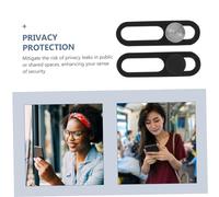 Angoily 2 Pièces Cache Caméra à Glissière Plastique pour Laptop et Smartphone Protection Antivisibilité Facile Compatible Sécurité Au Bureau et Déplacement