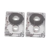 Angoily 2 pièces Cassette Vierge Mini pour Enregistreur Interviews Compatible Musique et Projets DIY Bande Portable Claire Polyvalente