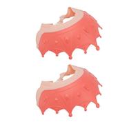 Angoily 2 Pièces Chapeaux de Bain en Silicone pour Bébé, Bonnets de Imperméables Visière Drainage, Protection Yeux et Oreilles, Confort et Sécurité pour Lavage Cheveux