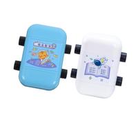 Angoily 2 Pièces Compact Math Roller Stamps Wear Resistant Reusable Student Stamps Addition Subtraction Multiplication Division Training