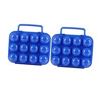 Angoily 2 Pièces Conteneur D'oeufs Pour Le Camping Machines à Sous Boîte à Oeufs Pour 6 Oeufs Console De Jeu Portable Oeuf Portatif Selle De Vélo Arrière Cas Directe D'eau