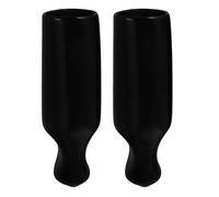 Angoily 2 Pièces Couvercle en Plastique Noir pour Robinet de Bière, Protection Anti-poussière et Anti-goutte, Adapté pour Robinet de Tirage Extérieur