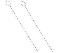 Angoily 2 pièces Crochets à Tricoter Acier Inoxydable Outil de Couture pour Retourner Boucle Accessoires de Tricot DIY Crochet Long pour Tubes et Sangles