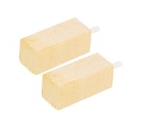 Angoily 2 pièces Écumeur à Bulles Bois Naturel pour Aquarium Diffuseur Oxygène Compact Accessoire pour Filtration et Purification des Eaux Douce et Salée