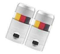 Angoily 2 Pièces Fans applaudissant maquillage de drapeau de fan peinture pour le visage des fans maquillage de football peinture de visage de drapeau national pigment corporel aquarelle